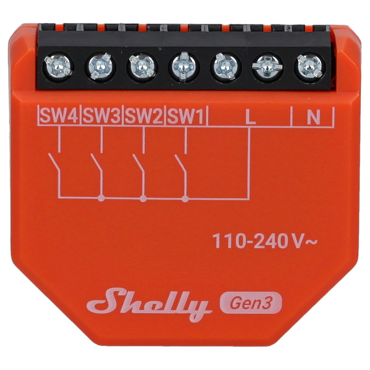 SHELLY Activador de escena i4 Gen3, Bluetooth y WiFi