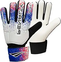 Luva de Goleiro Penalty Adulto Delta 1 Para Todos os Pisos Cor:Branco+Azul;Tamanho:10;Gênero:Unissex