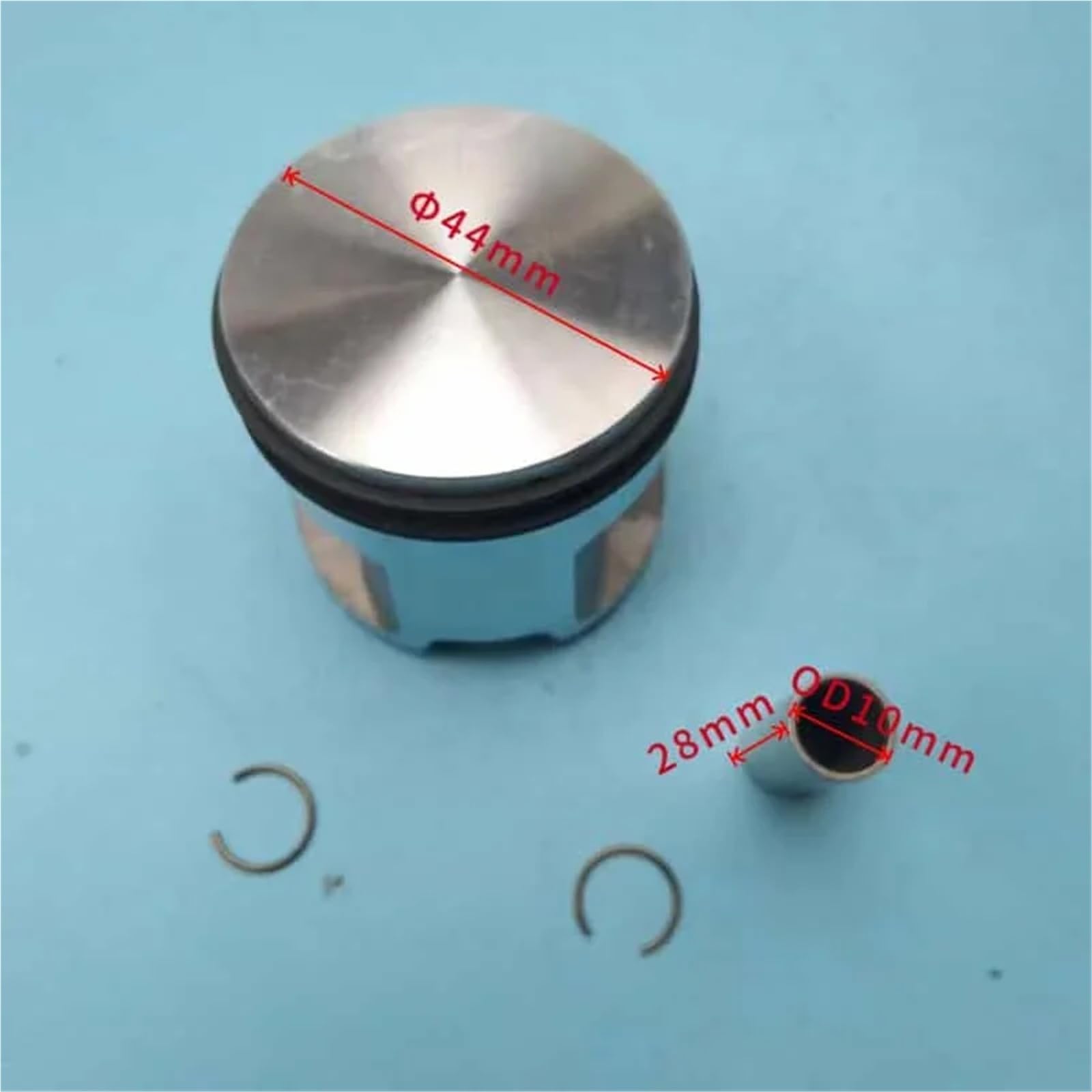 MS251 ZESTAW TŁOKA 44 MM 11430302029 DO PIŁY ŁAŃCUCHOWEJ 251 TULEJA CYLINDRA Z PIERŚCIENIAMI MONTAŻ ZACISKÓW PIN 11430302007(PREMIUM PISTON KIT)