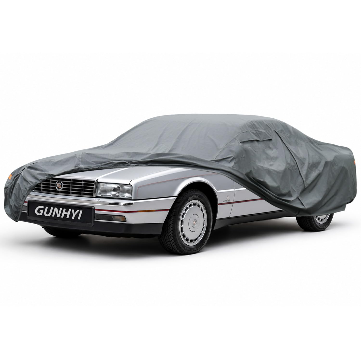 GUNHYI Premium Car Cover Custom Fit Cadillac Allante, 16 Layers Heavy Duty Car Cover Waterproof All Weather with Zipper Door for Sun Rain Snow Dust Uv Protection