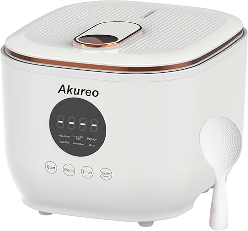 3L Healthy Low Carb Rice Cooker, Low Sugar Digital Steamer,Porridge,Soup,Quick Rice,White Rice,Stainless Steel Filter Basket，5 Cooking Functions,24H