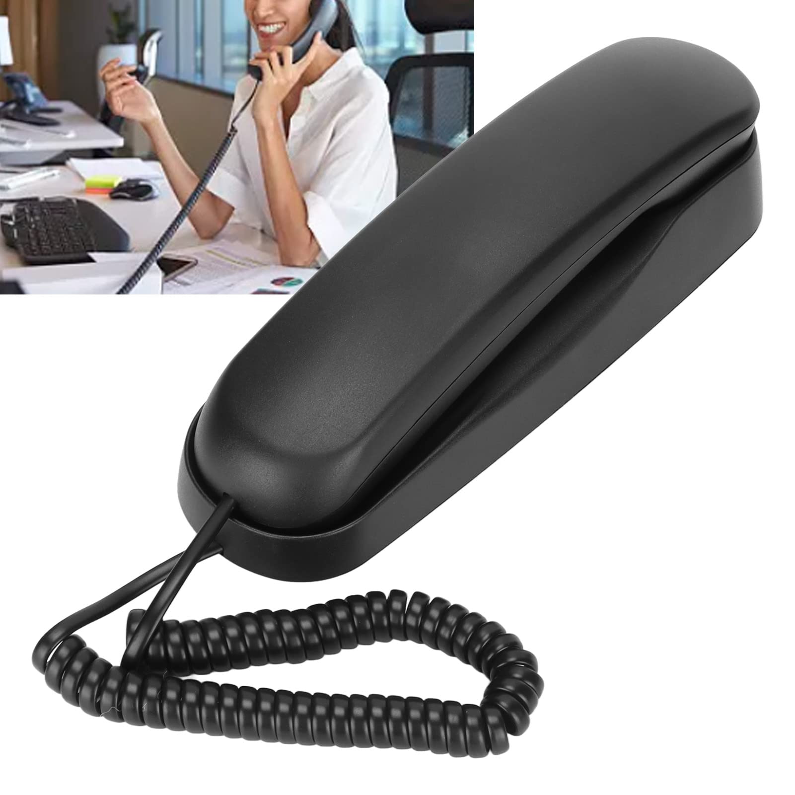 Telefono Fisso Cablato KX-T076 Con ID Chiamante E Display LCD | Telefono Da Scrivania O Parete Per Casa Ufficio - 4