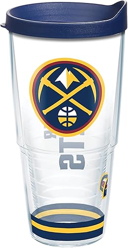 Tervis Denver Nuggets Arctic - Vaso aislado de doble pared fabricado en Estados Unidos, 24 onzas, clásico