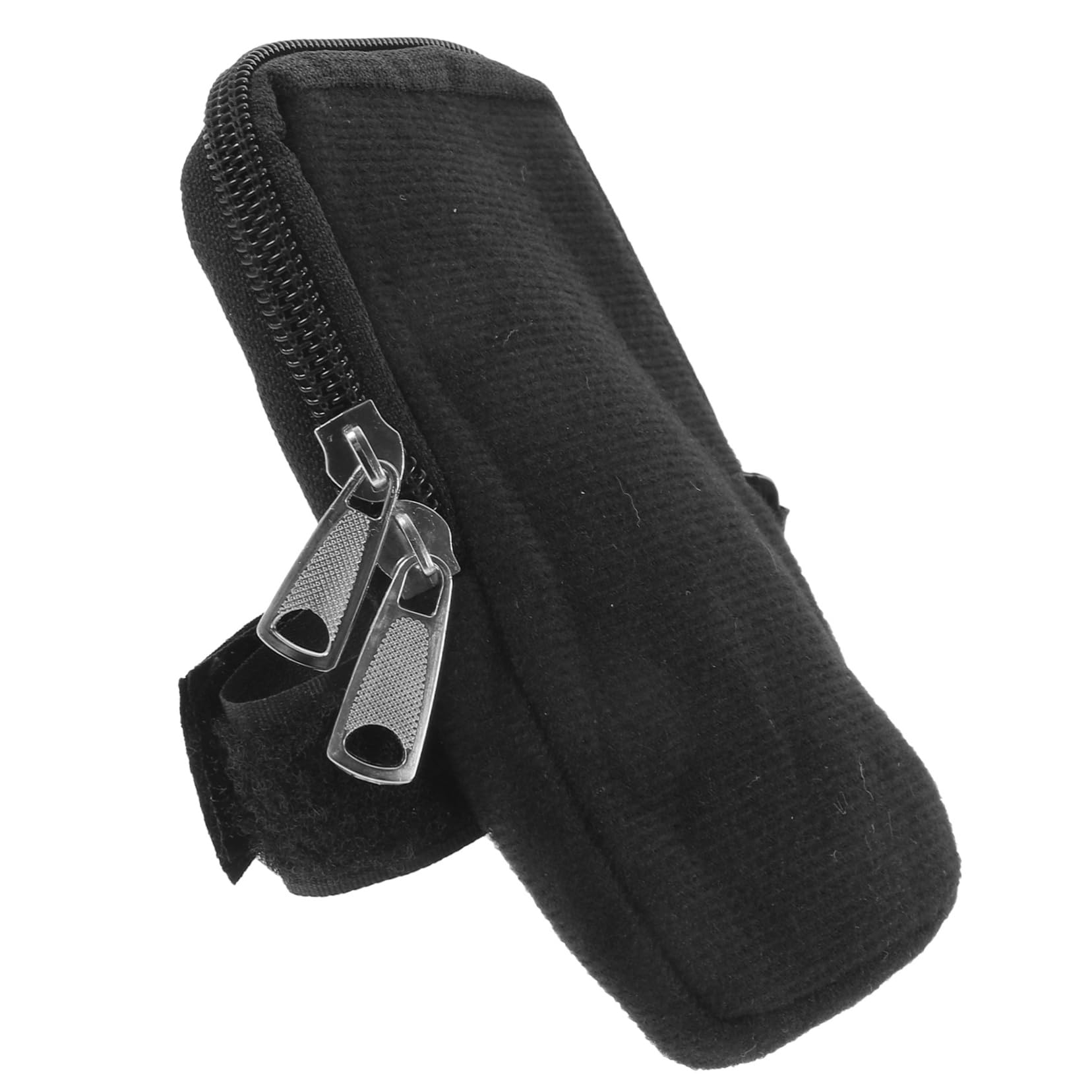 Toyvian 5 Stück Cup-Tasche Wasser Reisen schlank Wandern im Freien tragbar Flaschentasche Becher Tragetasche Mehrzwecktasche mit Reißverschluss Reißverschlusstasche Segeltuch Schwarz