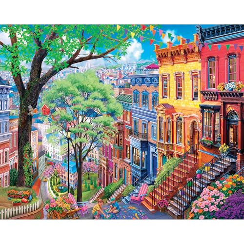 Puzzle Ciudad en Primavera 0+ Anos