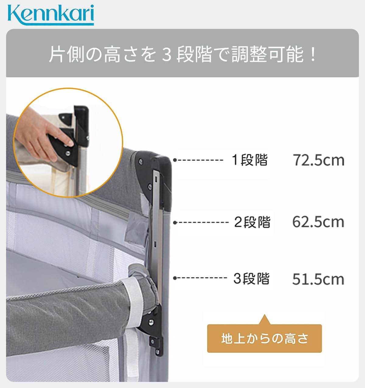 Amazon | Kennkari ベビーサークル 折りたたみ プレイヤード サイド高