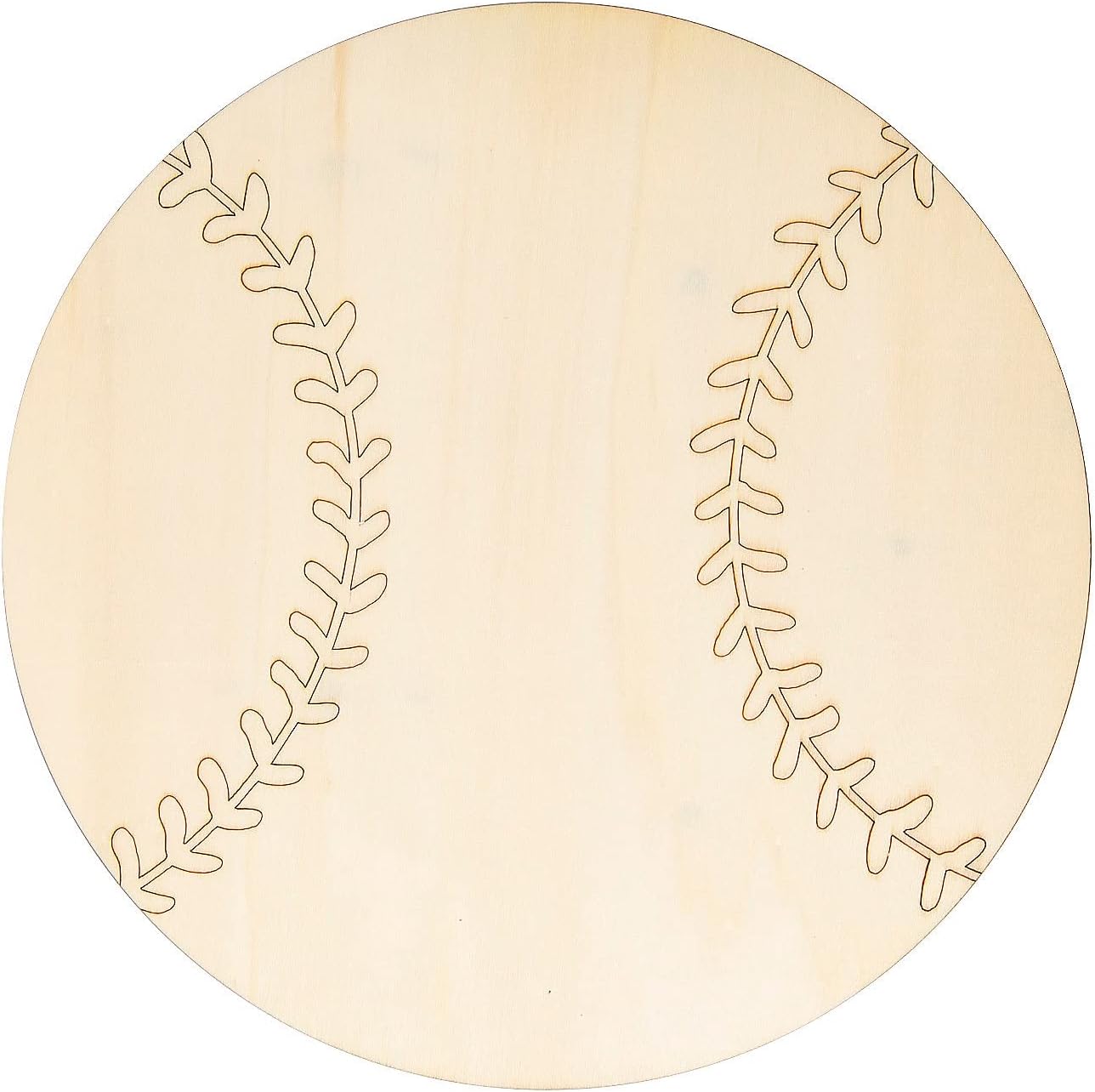 Fun Express DIY Unfinished Wood Baseball Signs, 3 Pieces – Tan