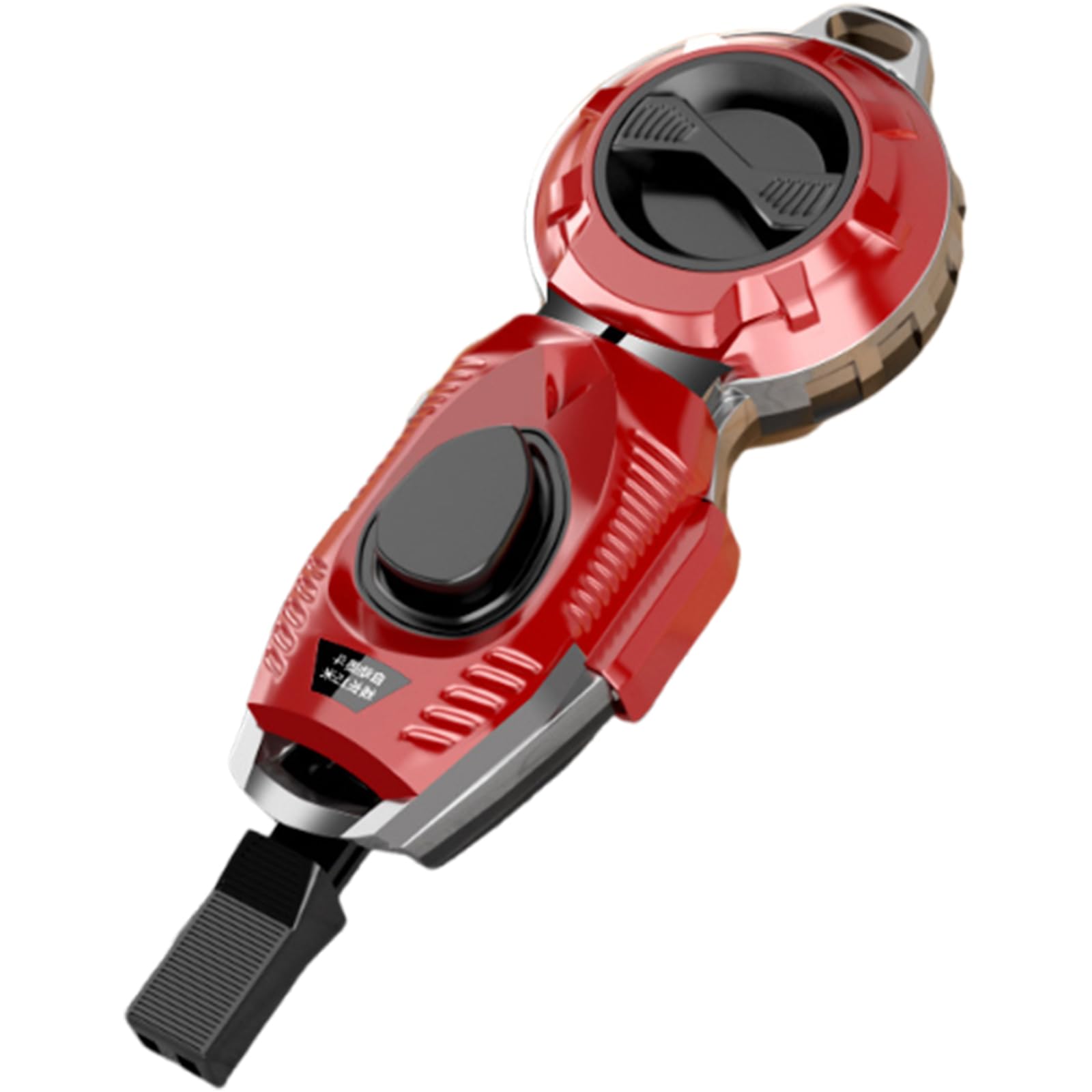 Tsophreniq Red Metal Incarnated Retractile Chalk Line Device With String And Constructed In Stage For Accurate Arrangement Marking Automatic Reverse Chalk Line Roll