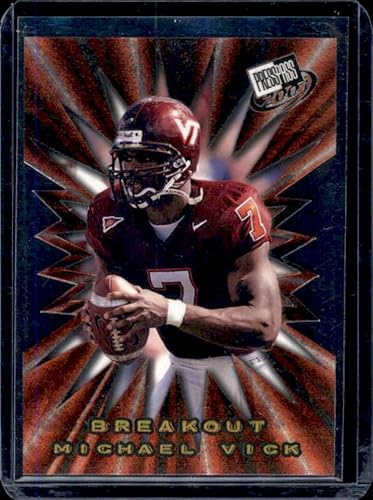 Football Trading Card NFL 2001 Press Pass Breakout #B2 Michael Vick EX+ Excellent+ Falcons disponible en Yaxa Peru