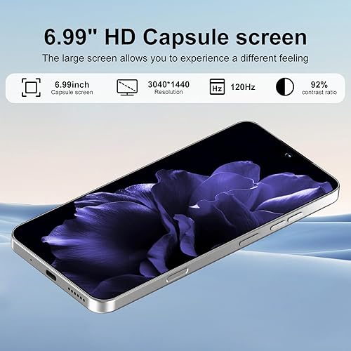 Miniatura 4 de Teléfono inteligente 16PROMA X pantalla FHD+ masiva de 6.99 pulgadas Duración épica de la batería de 7000 mAh Velocidad extrema de 16+512 GB