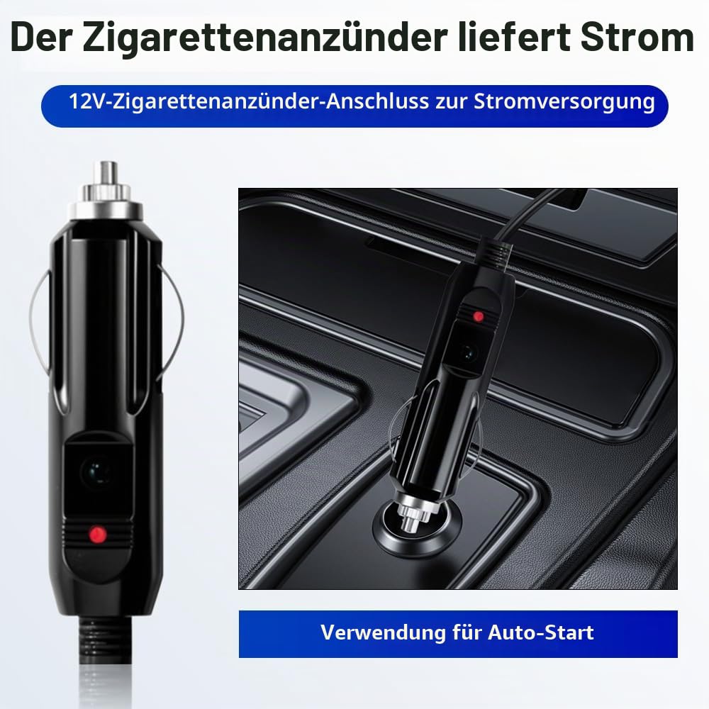 Riloer Auto föhn haartrockner mit Zigarettenanzünder-Ladegerät 12V Universal
