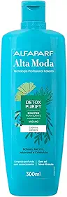 Alta Moda Detox Purify Shampoo - Cabelos soltos e leves da raiz às pontas - Limpeza poderosa e prolongada - Cabelos oleosos 300ml
