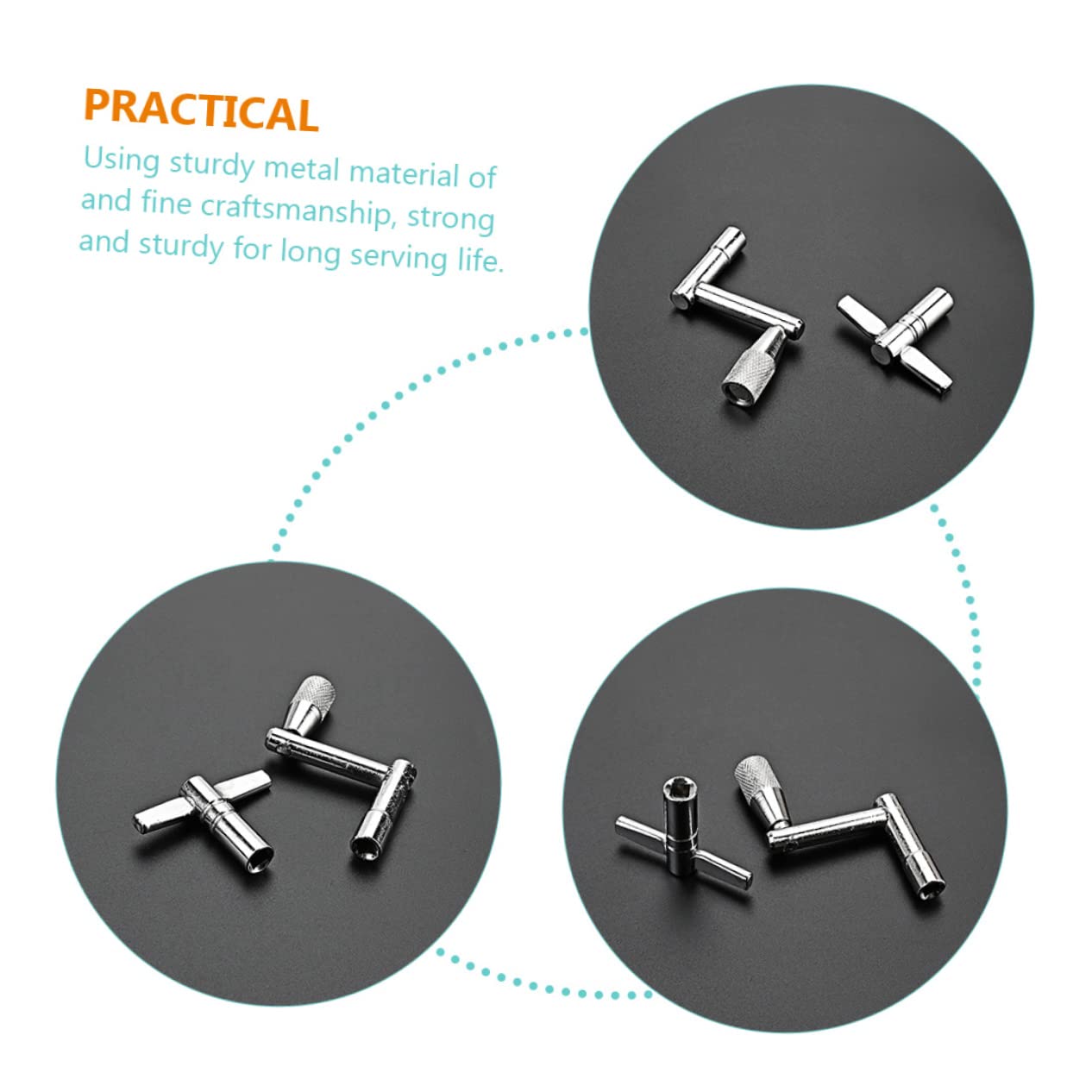 Vaguelly Drum Adjustment Key Kit 12pc Drum Wrench Set for Quick Drum Accessory Replacement Assembly