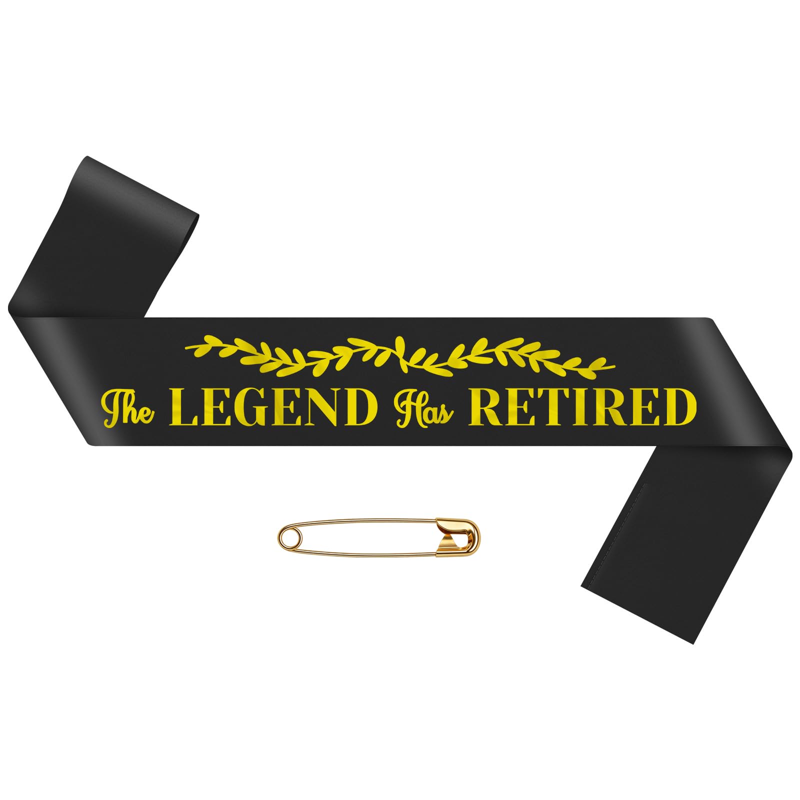 Black Retirement Sash Retired Sash Happy Retirement Party Decorations and Celebration Accessories Retirements Gifts for Women Men Grandma Teacher Nurse Retired Party Decorations Supplies Satin Sashes