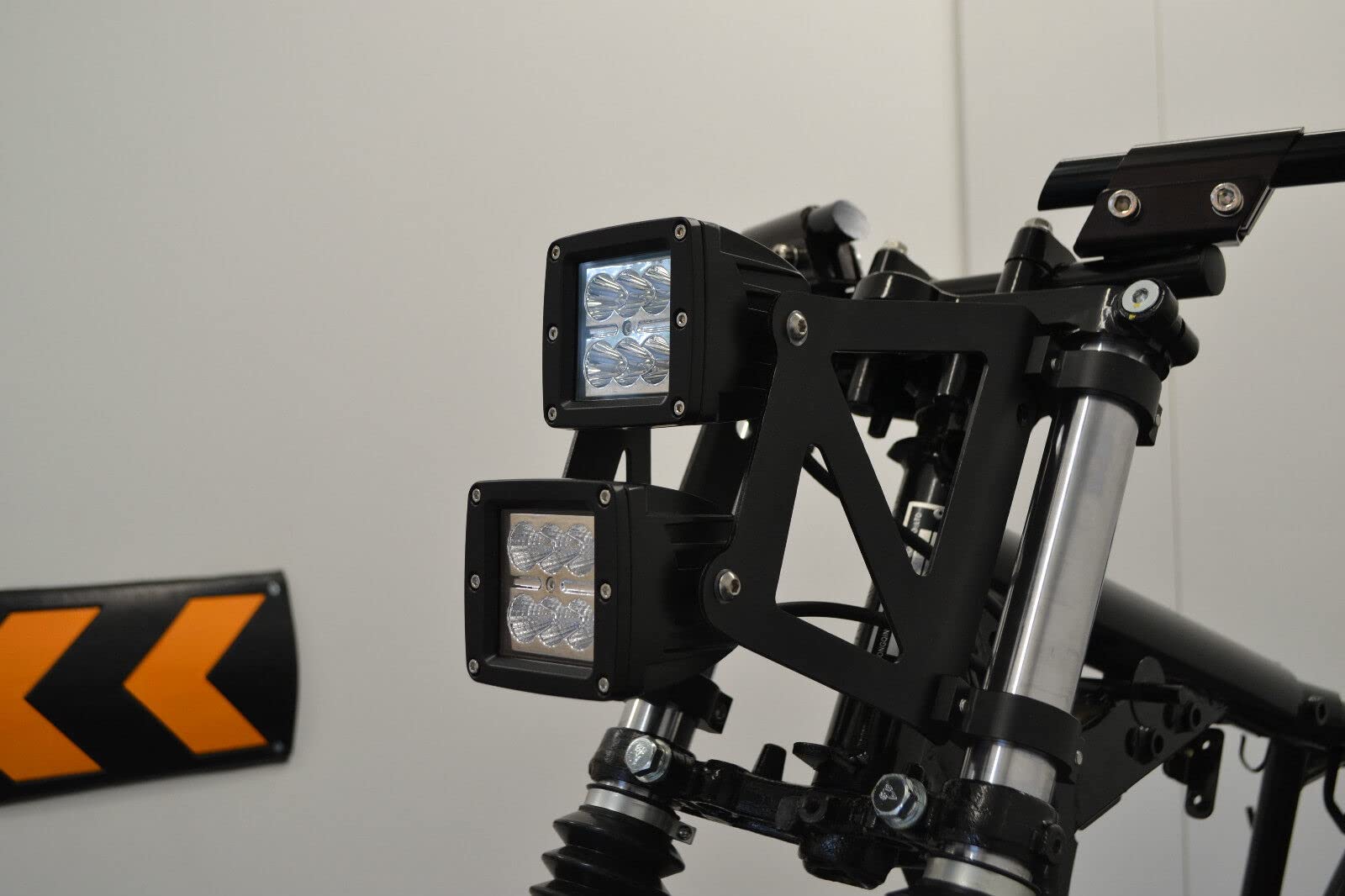 Moto LED Faro - Dual Apilados 40-41mm - Para Streetfighter Project