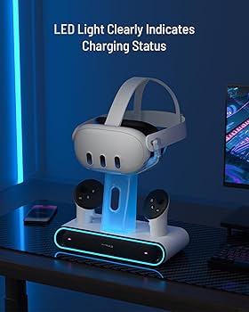  Quest 3 Charging Dock 充電ドッグ Amazon.co.jp: For Meta Quest 3 充電ドック Meta VR用 充電
