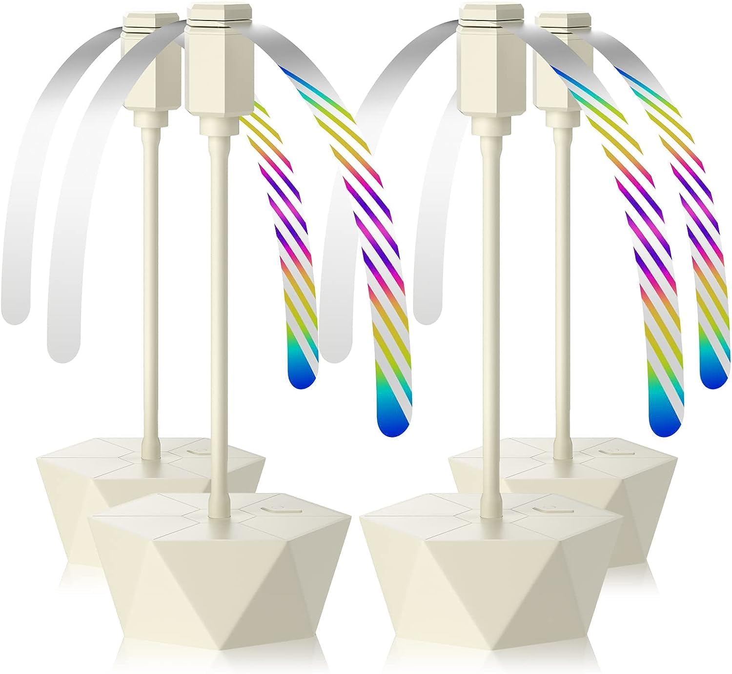 4 Pack Fly Fan for Tables Portable Fly Fan Keep for Your