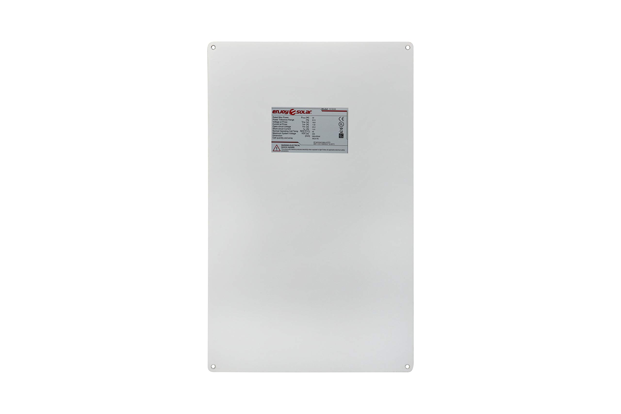 enjoy solar ETFE Marine 30 W, 12 V, półelastyczny panel słoneczny, moduł fotowoltaiczny z technologią PERC, idealny do kamperów, jachtów i łodzi