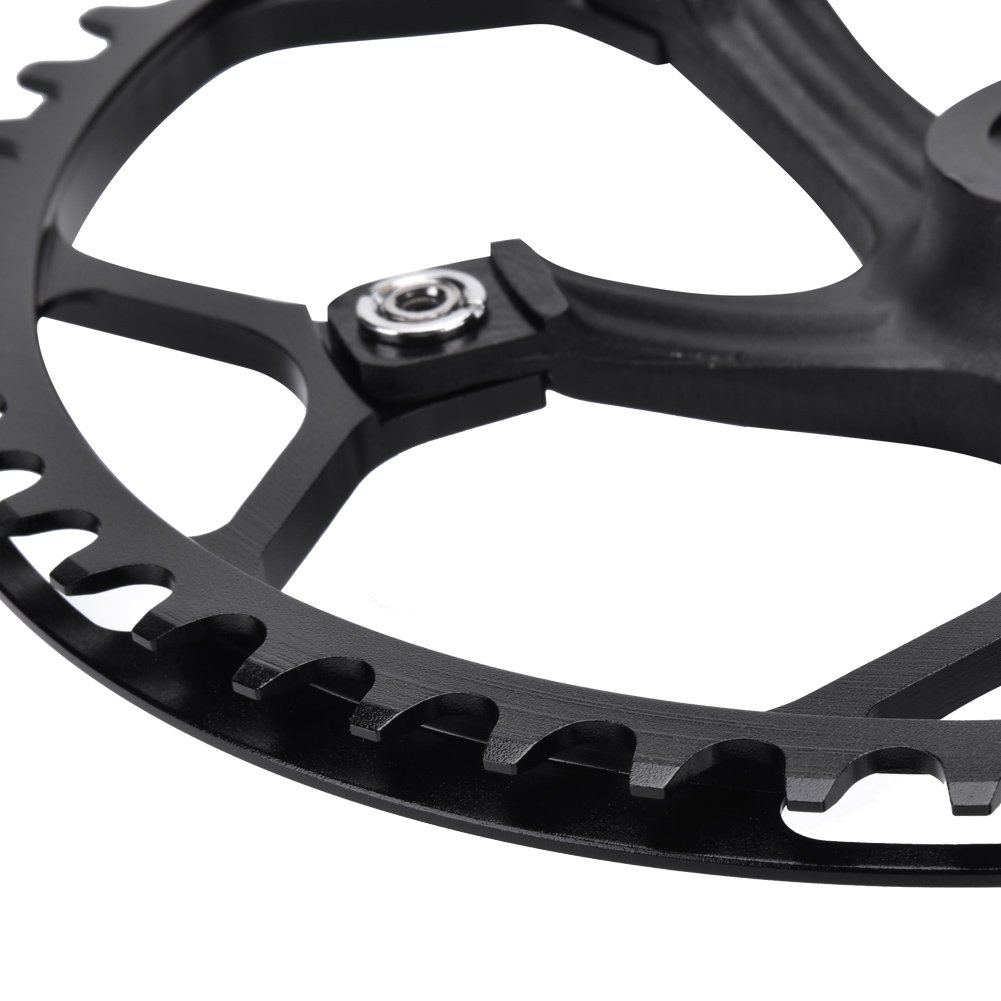 Guarnitura per Mountain Bike, Set di pedivelle Integrali a velocità singola cava in Lega di Alluminio, Kit di pedivella Antiusura, Guarnitura a velocità Singola
