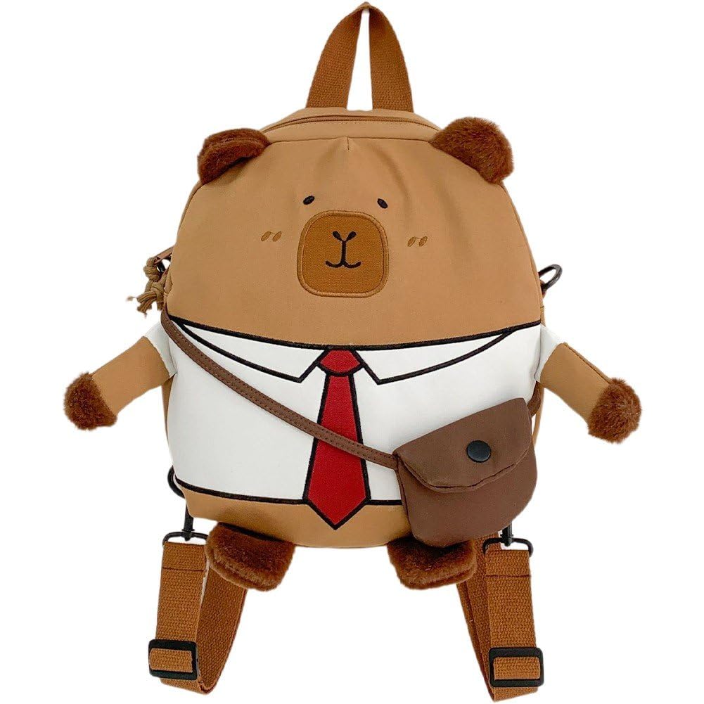 Sac à dos capybara mignon pour aller en classe ou voyager