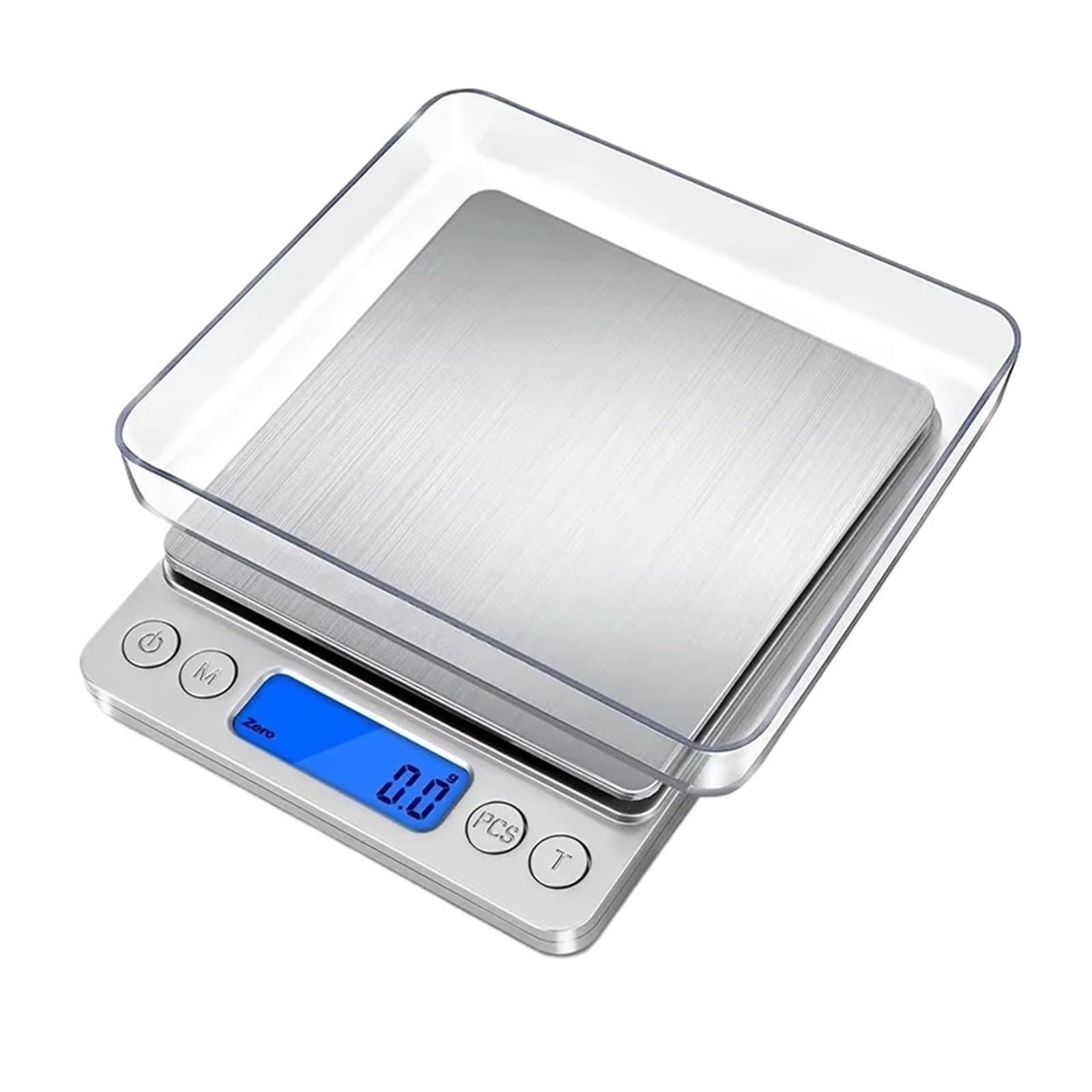 Digital Scales, Digital Food Scale with Gram and Ounce Kitchen Scale with Tray Portable Mini Digital Scale 6 Measure(500g-0.01g)