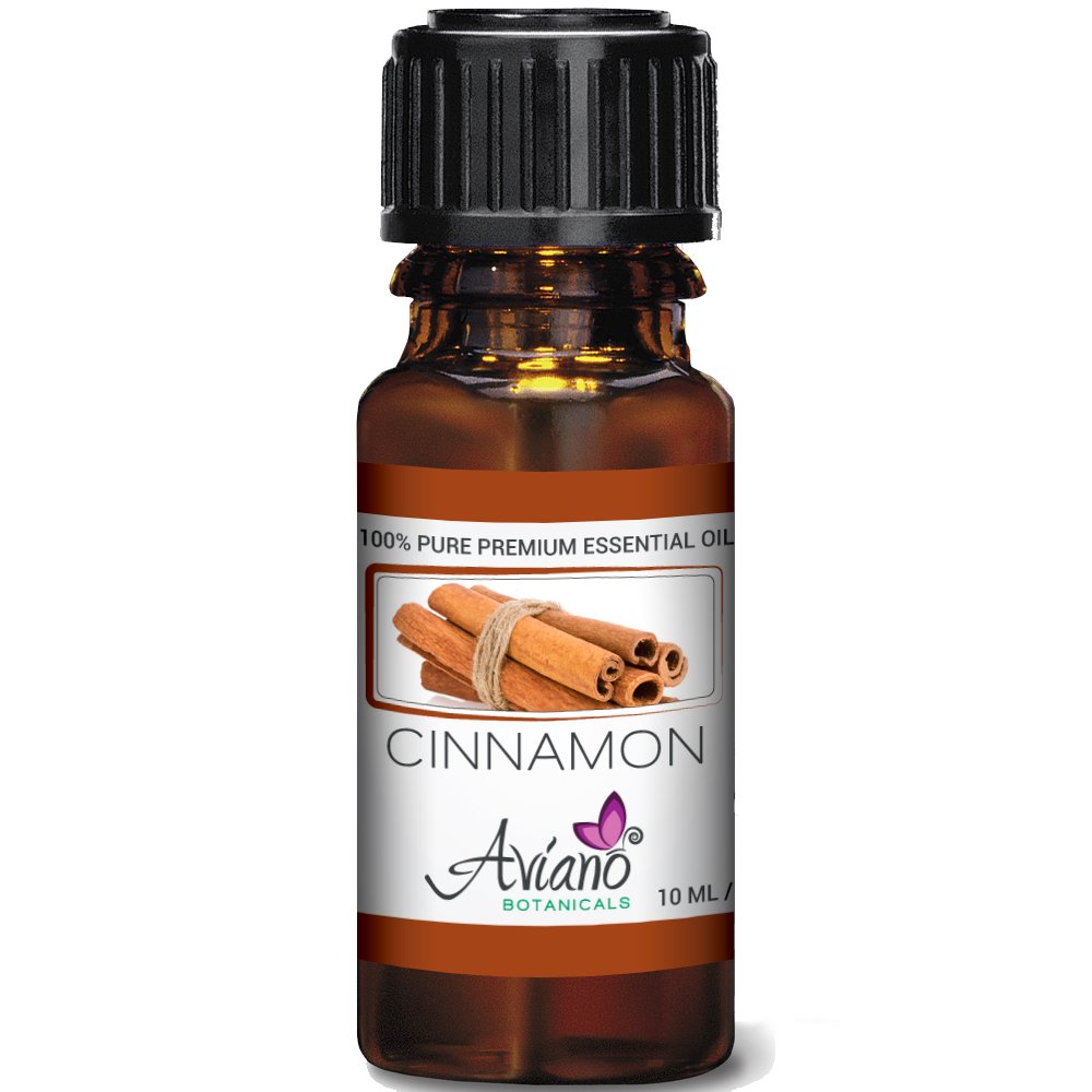Cinnamon Bark Essential Oil – 100% Pure Blue Diamond Therapeutic Grade by Aviano Botanicals (10 ml)