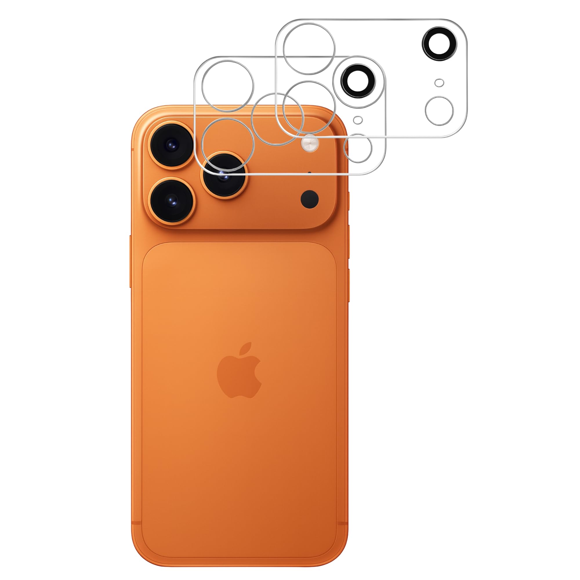 Verre Trempé Arrière + Protecteurs Caméra Pour IPhone 17 Pro Max 6.9” – Dureté 9H, Protection Bord à Bord - 9