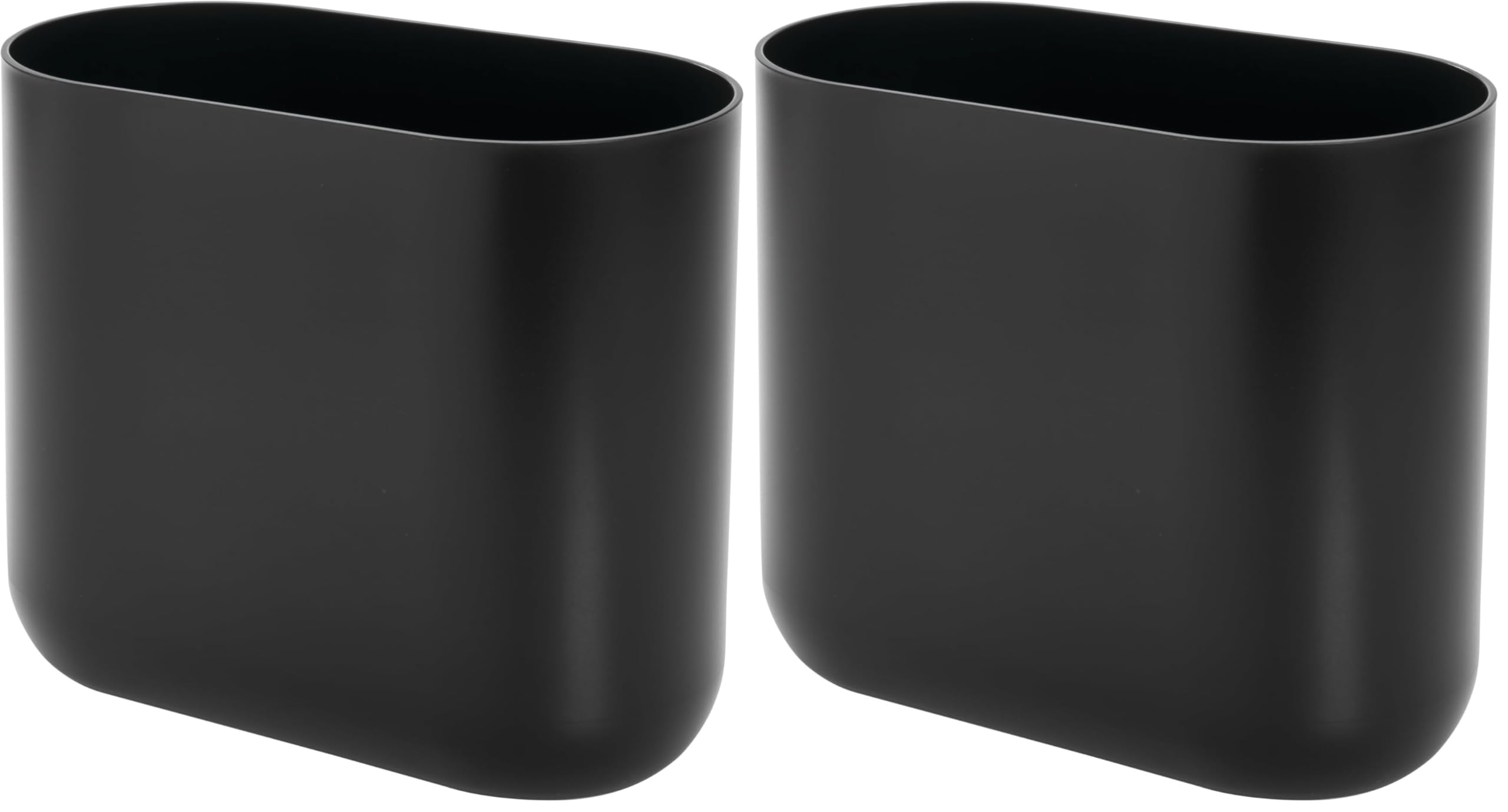 iDesign Cade Trash Can - Small White Bathroom Bin -23
