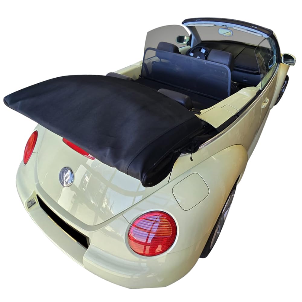 Aperta Filet Coupe-Vent Compatible avec Volkswagen New Beetle 1Y7 Noir Filet Anti-remous 100% sur Mesure OEM Qualité Windschott fabriqué aux Pays-Bas