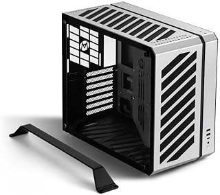 Mechanic Master C34Pro Portable Compact ATX/E-ATX Gaming PC Case Silver