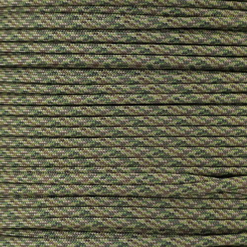PARACORD PLANET 550 Paracord – Camo Colors – Ideal for Fishing Lines, Snares, Bracelets, Emergency and Survival Situations (1000 Feet, Dark Digital Camo)