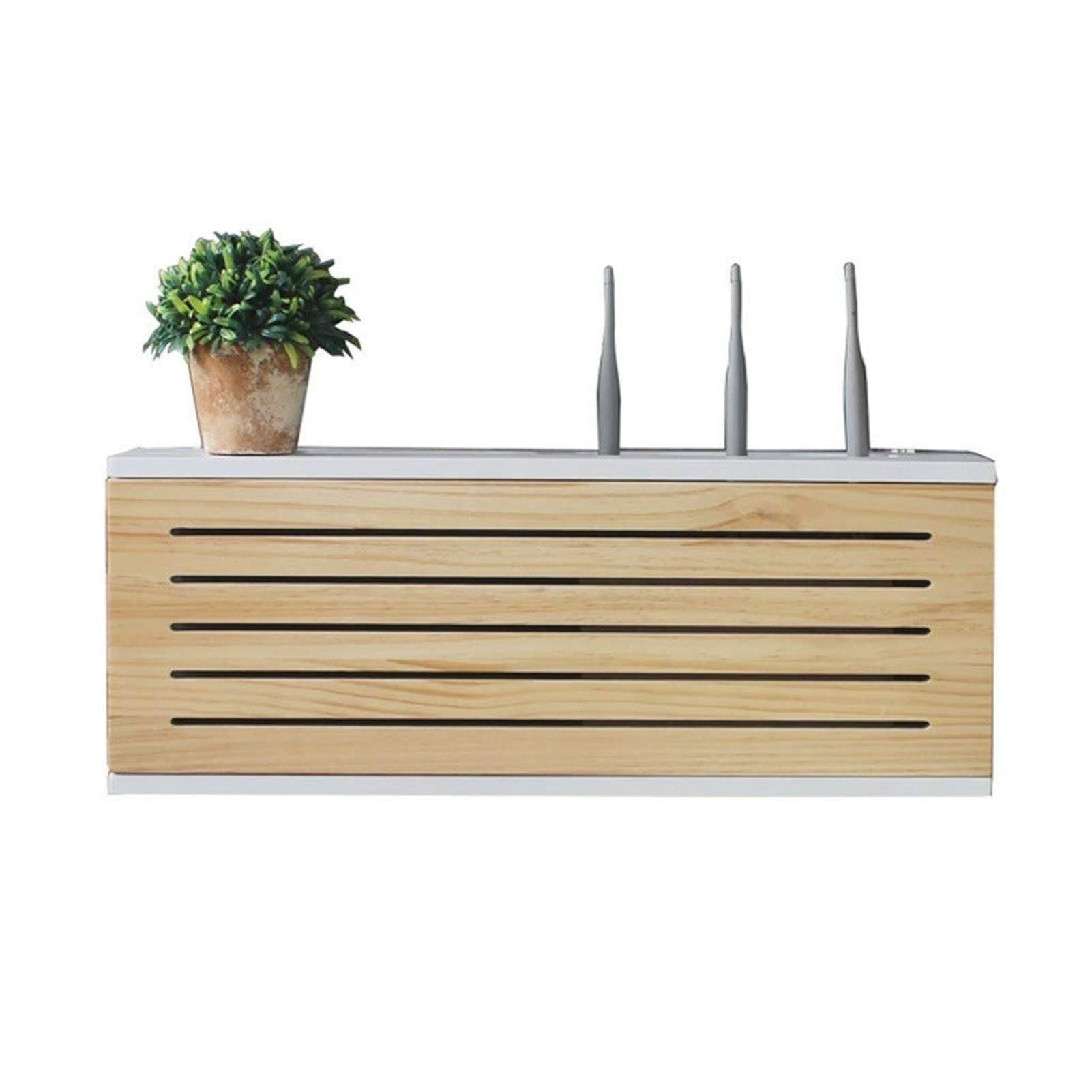 Boîte de rangement routeur Wi-Fi pour cacher les câbles sans percer le mur