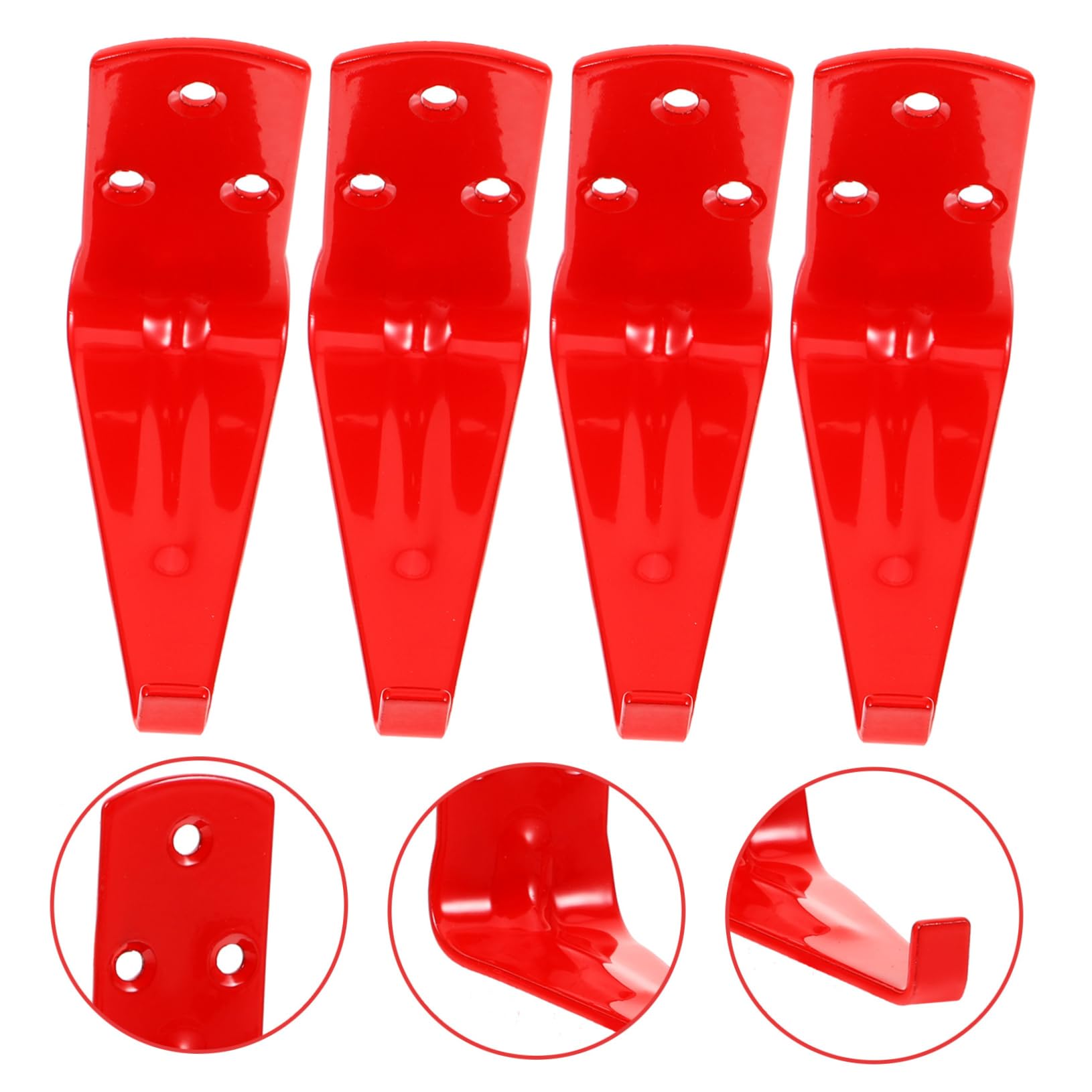 SHINEOFI Gancho Para Extintor De Incendios Muro Sostiene Manos Primero Montado Soportes Para Extintores Soporte Universal Para Extintor Gancho Extintor Planchar Rojo 4 Piezas X 4