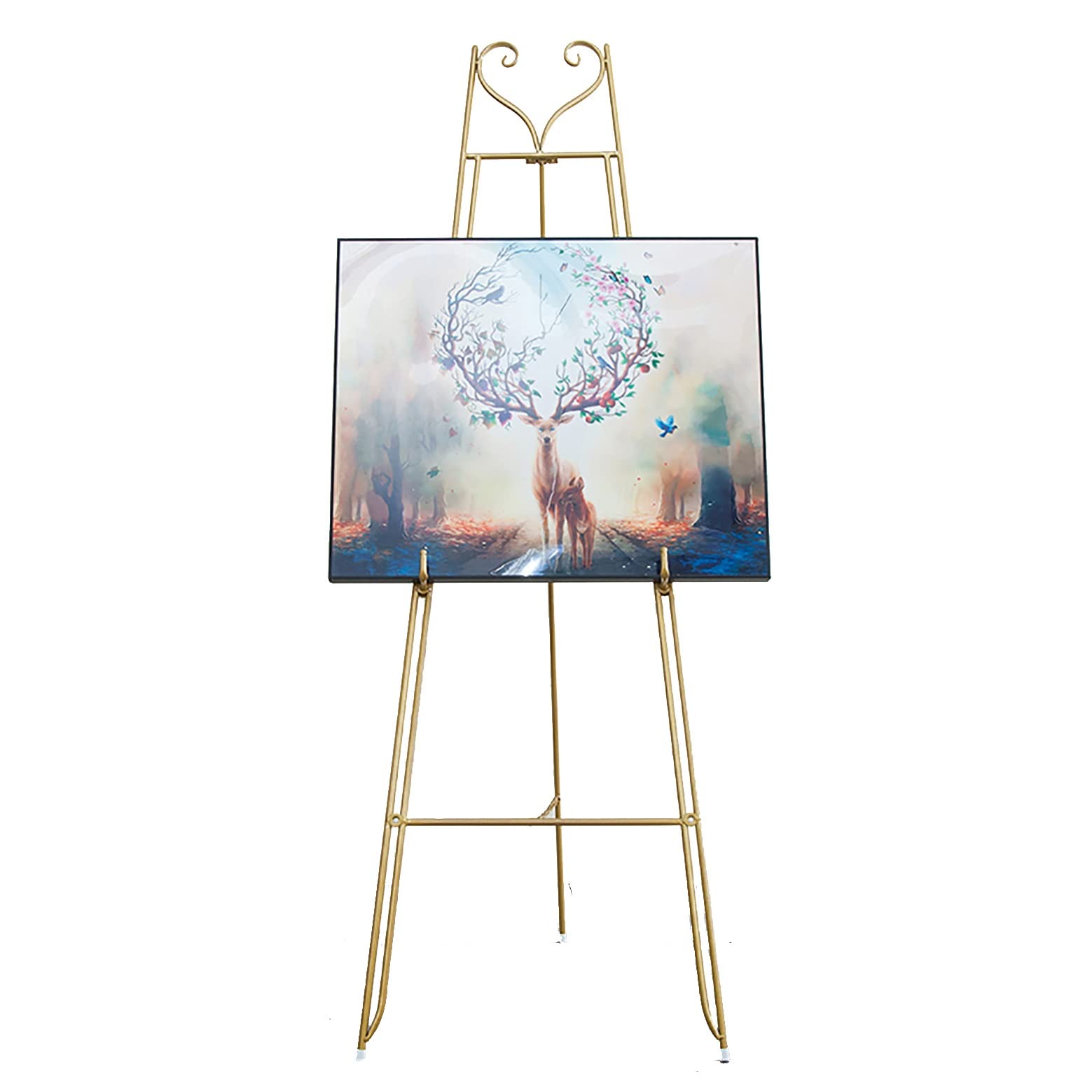 HADECOLL Strong And Durable 120Cm Artist Easel| Poster Stand Floor- Standing| Adult Studio Easel,Suitable For Wedding/Performance/Display/Advertising/Display Rack Sales,150Cm