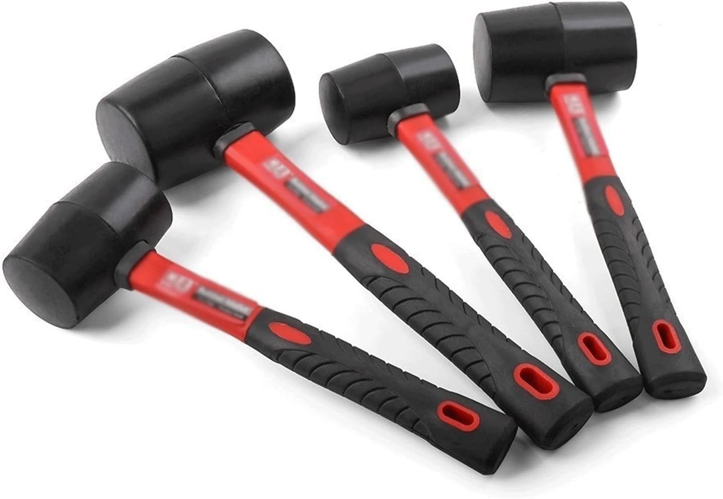 INLIMA Hammer Heavy Duty Mallet Rubber Hammer Double Faced Household Mini Hammer Multifunctional Mallet Hand Tool (Size : 1pc 8oz)