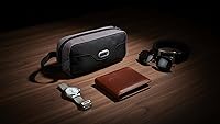 Vista 4 de GOX Neceser de viaje Dopp Kit caso para hombres multifunción bolsa organizadora de embalaje