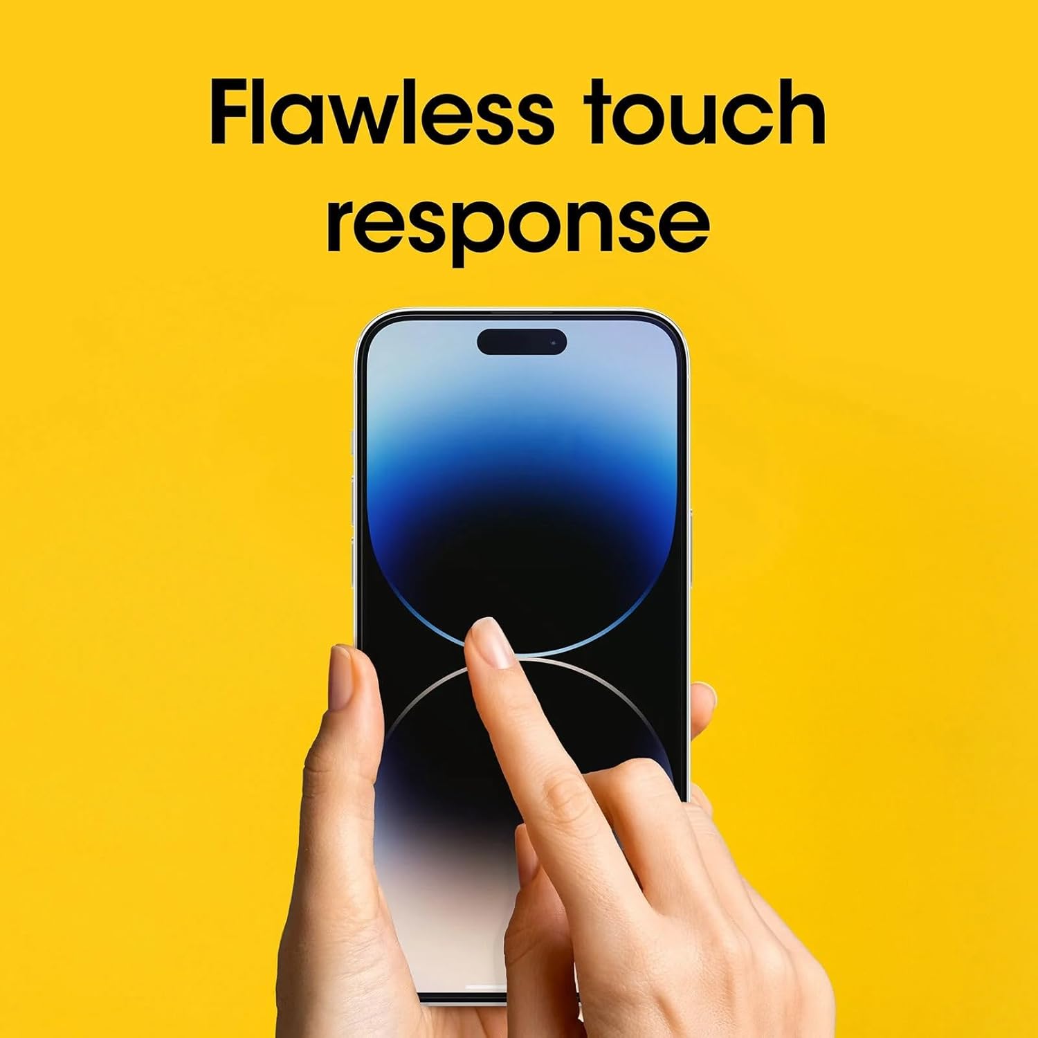 OtterBox - Amplify Glass Antimicrobial Blue Light Screen Protector for iPhone 14 Pro Max - Protects Against Drops & Scratches, Flawless Touch Response & Fingerprint Resistant - Image 3