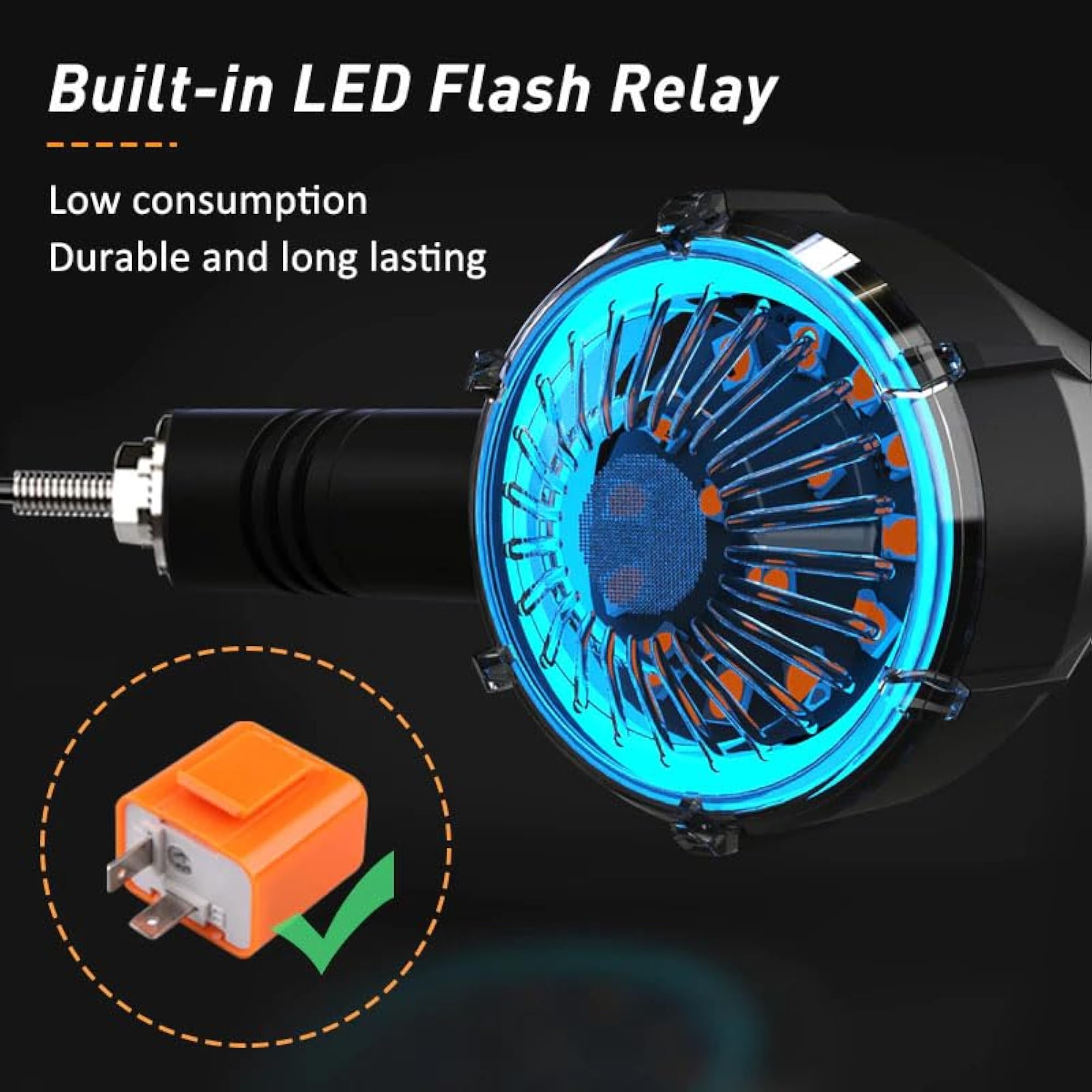 Waterproof Flexible Rubber Round Shape Running Indicators for Bikes