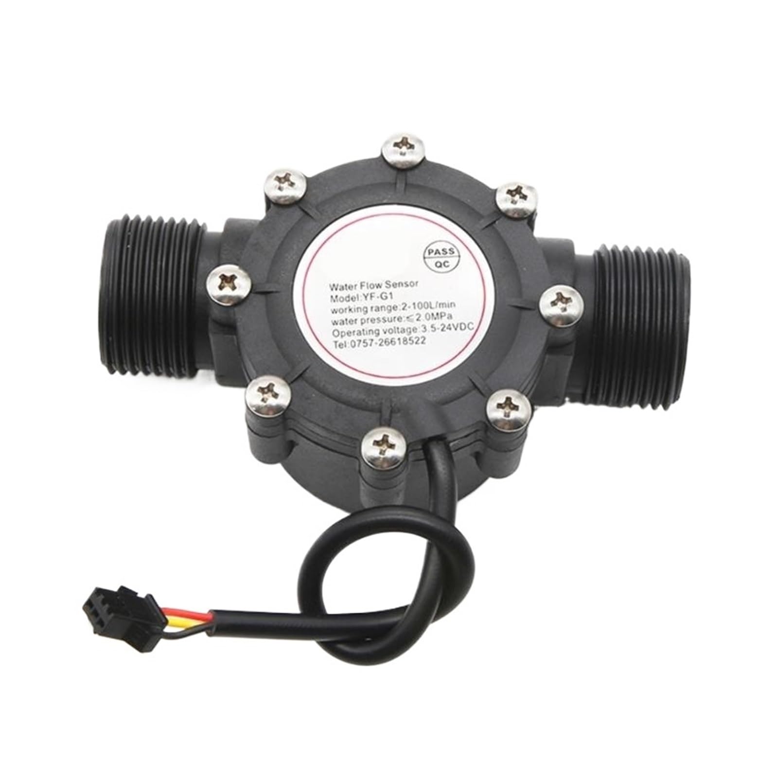 KSZHZYMGX Fluidmeter Counter 2-100L G1 DN25 Liquid Water Meter Flowmeter Water External Thread