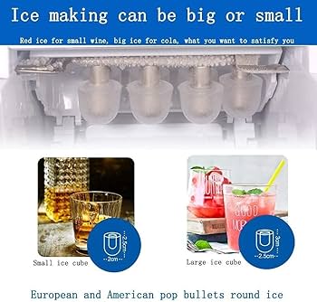 Amazon.co.jp: アイスキューブメーカー全自動デスクトップ家庭用