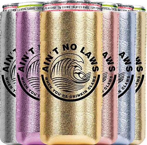 Skinny Can Coozie 6 PCS Slim Can Cooler for Slim Beer & Hard Seltzer, Skinny Beer Cans Coolie Skinny Insulators, Claw Can Cooler Sleeve Glitter