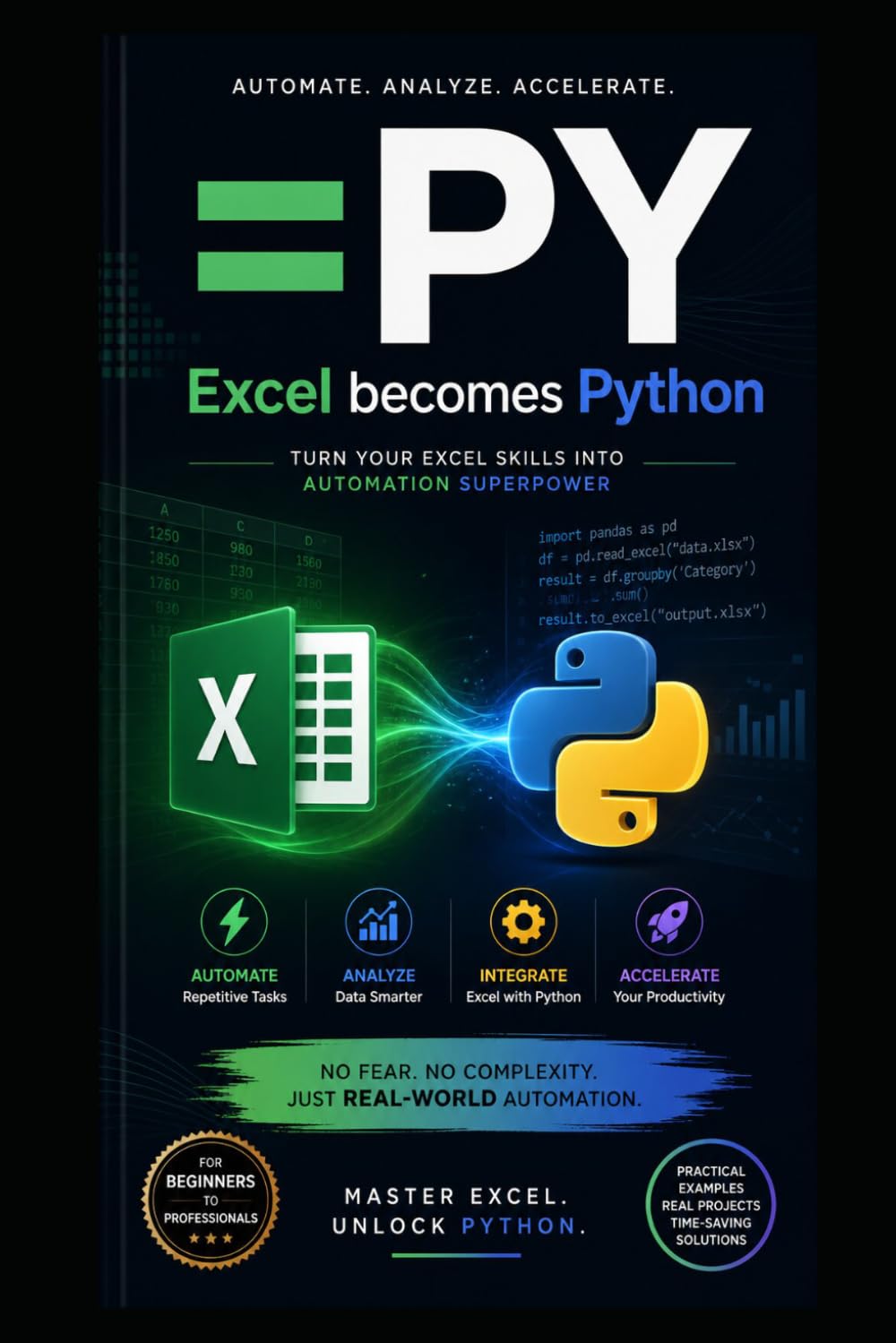 =PY - Excel Become Python: Turn your excel skills into automation superpowers