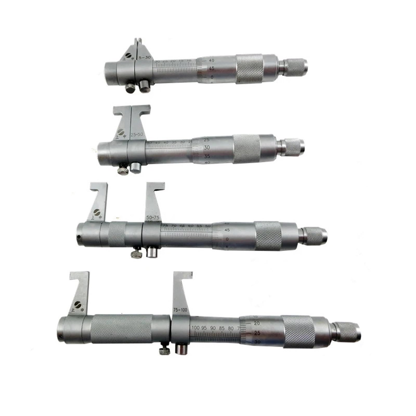 Innenmikrometer Innenmikrometer 5–30/25–50/50–75/75–100 mm/100–125 mm/125–150 mm/150–175 mm Schraubenlehre, metrische Mikrometer, Hartmetall-Messwerkzeuge(25-50mm)