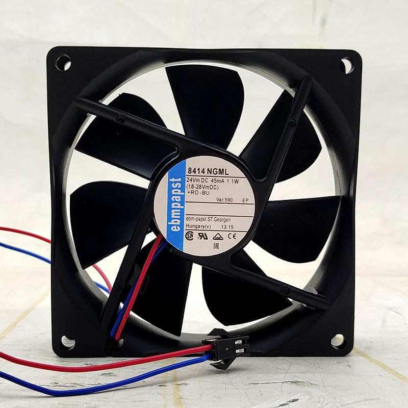 NZNYDNL EBM 8414NGML 8025 24V 45mA 1.1W 2line chassis Silent Fan