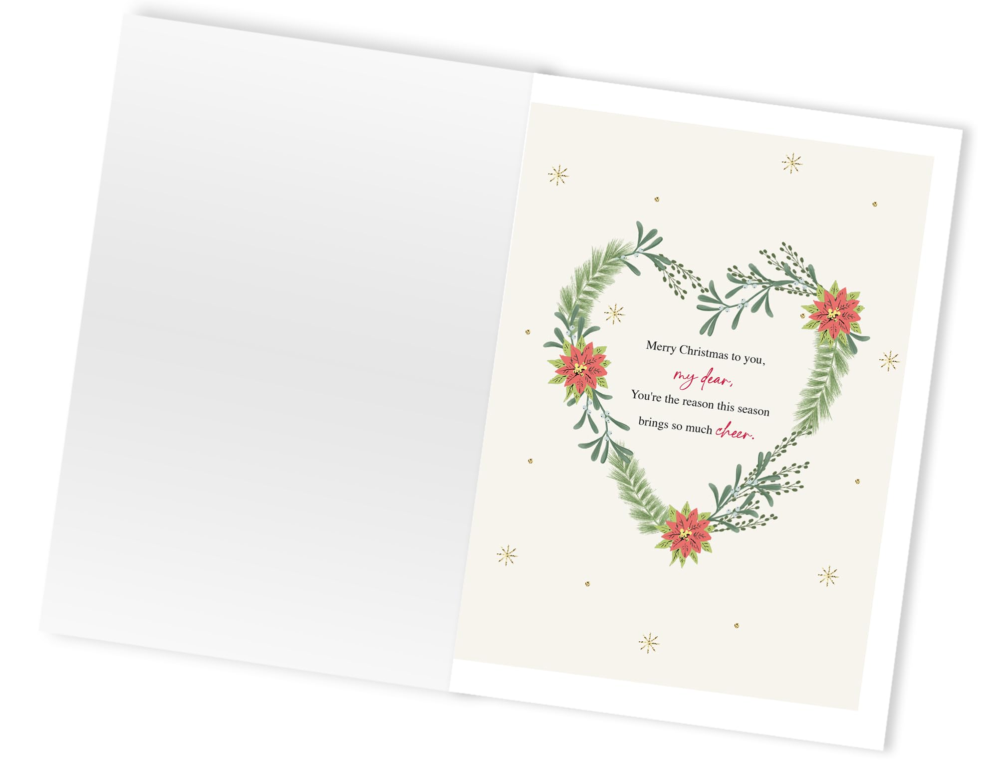 Boxed Beautiful Wife Luxury Lavish Keepsake Christmas Greeting Card In A Box KCSNXLB062, Red, Large A4 - Image 4