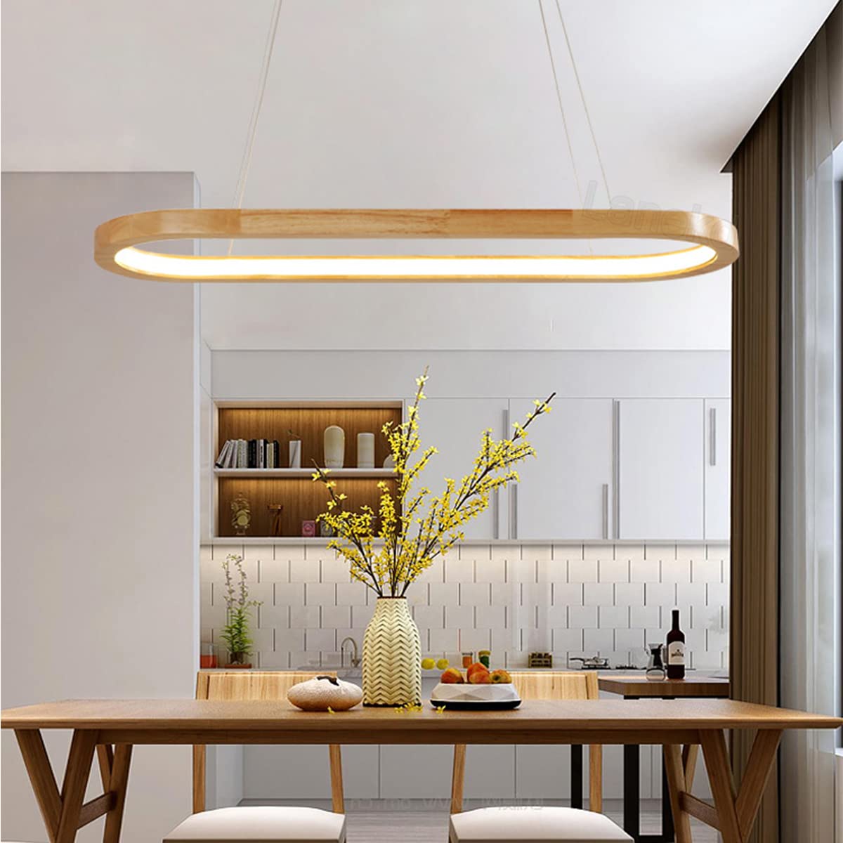 Moderne LED Hanglamp - Dimbare Plafondlamp met Afstandsbediening