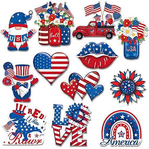 Set 12 imanes decorativos patrióticos para refrigerador