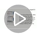 Image of ABOUT SPACE Shoe Rack for Home with Door - 12 Pair DIY Slipper Stand with Hanger, 3 Cube Expandable Shelves Closed Shoes Rack for Home Men, Women Heels Boots Flip-Flops (White - L 40 x B 30 x H 90 cm)