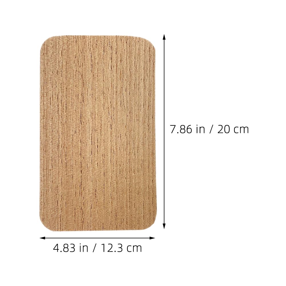 NOLITOY 5pcs Spanish Cedar Sheets, Light Brown Wood Veneer Strips Humidifier Divider Sheets Humidor Accessories for Tube Jar and Box