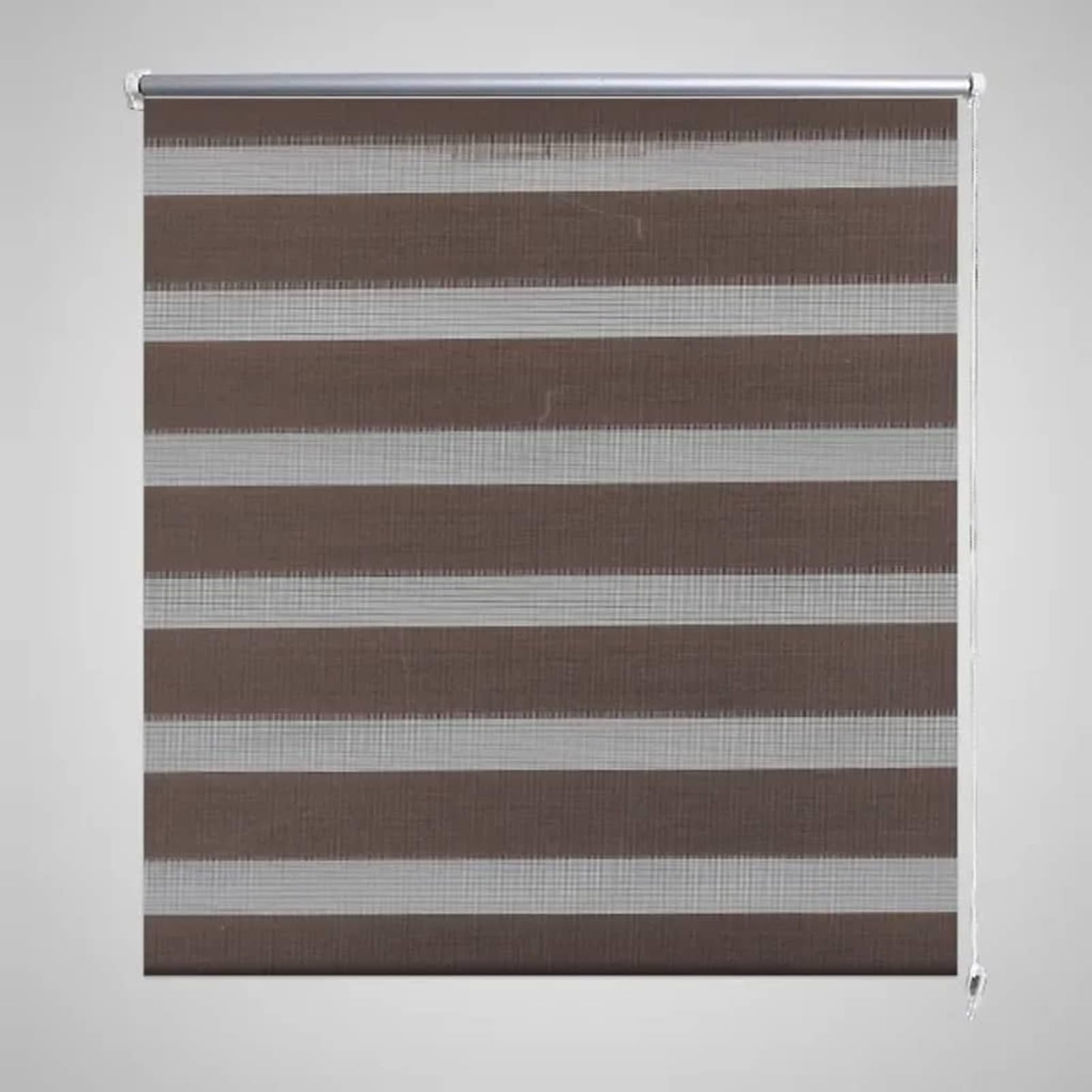 LAPOOH Roleta zebra, 80 x 150 cm, kawowa, anty-UV, roleta zebra, roleta na dzień i noc, 240201